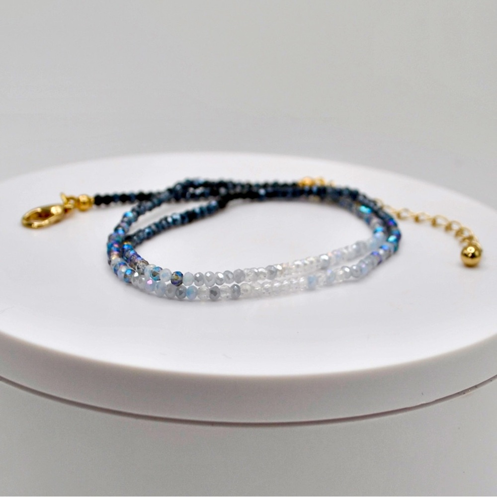 Sapphire Gemstone Ombré Necklace